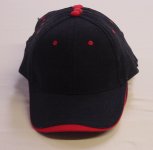 ZORO-USA Baseball Caps black with red trim-Cobra brand